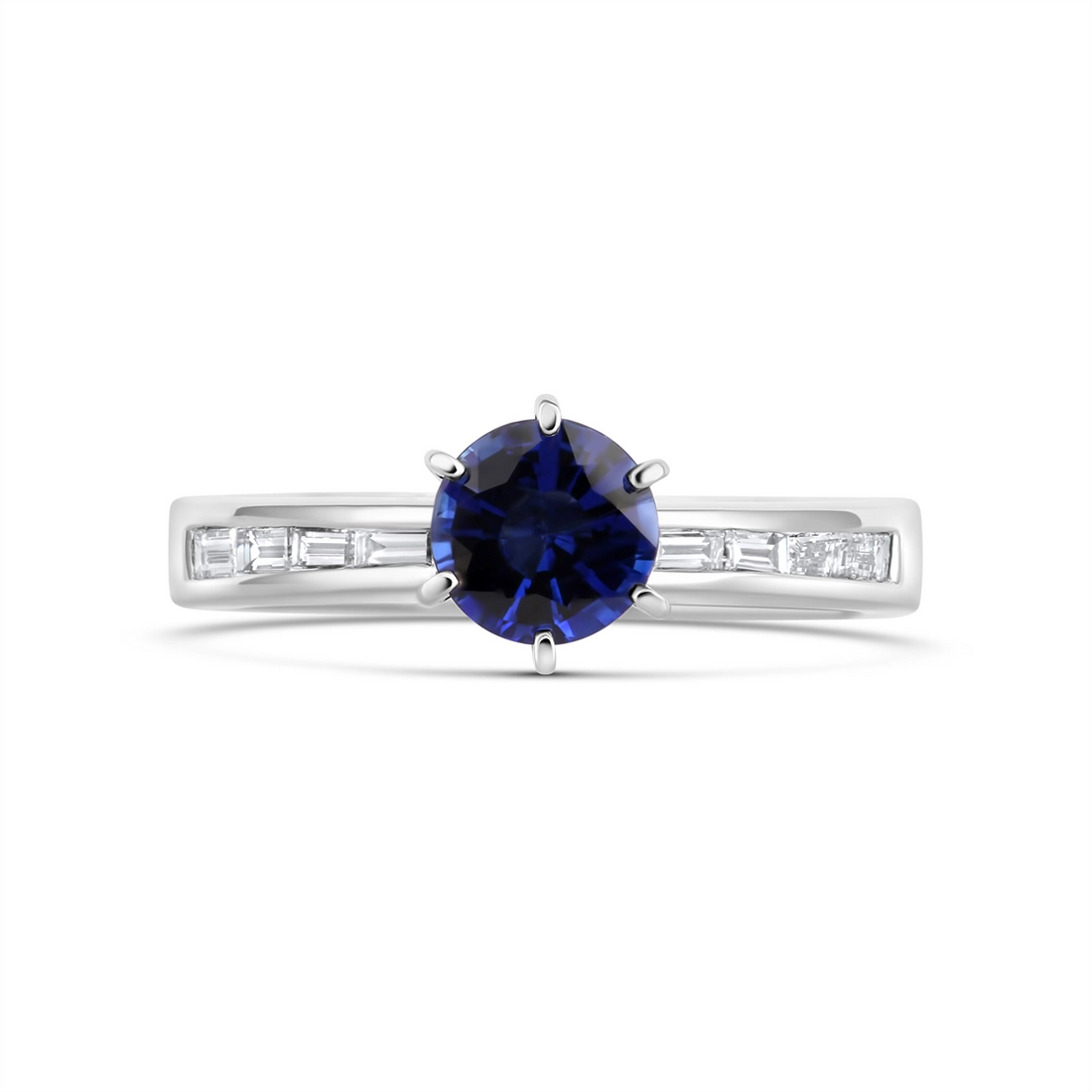 Rings Rings in Platinum/Palladium containing Multi-gemstone, Diamond, Sapphire 445370