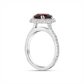 Rings Rings in Platinum/Palladium containing Garnet, Multi-gemstone, Diamond 445372