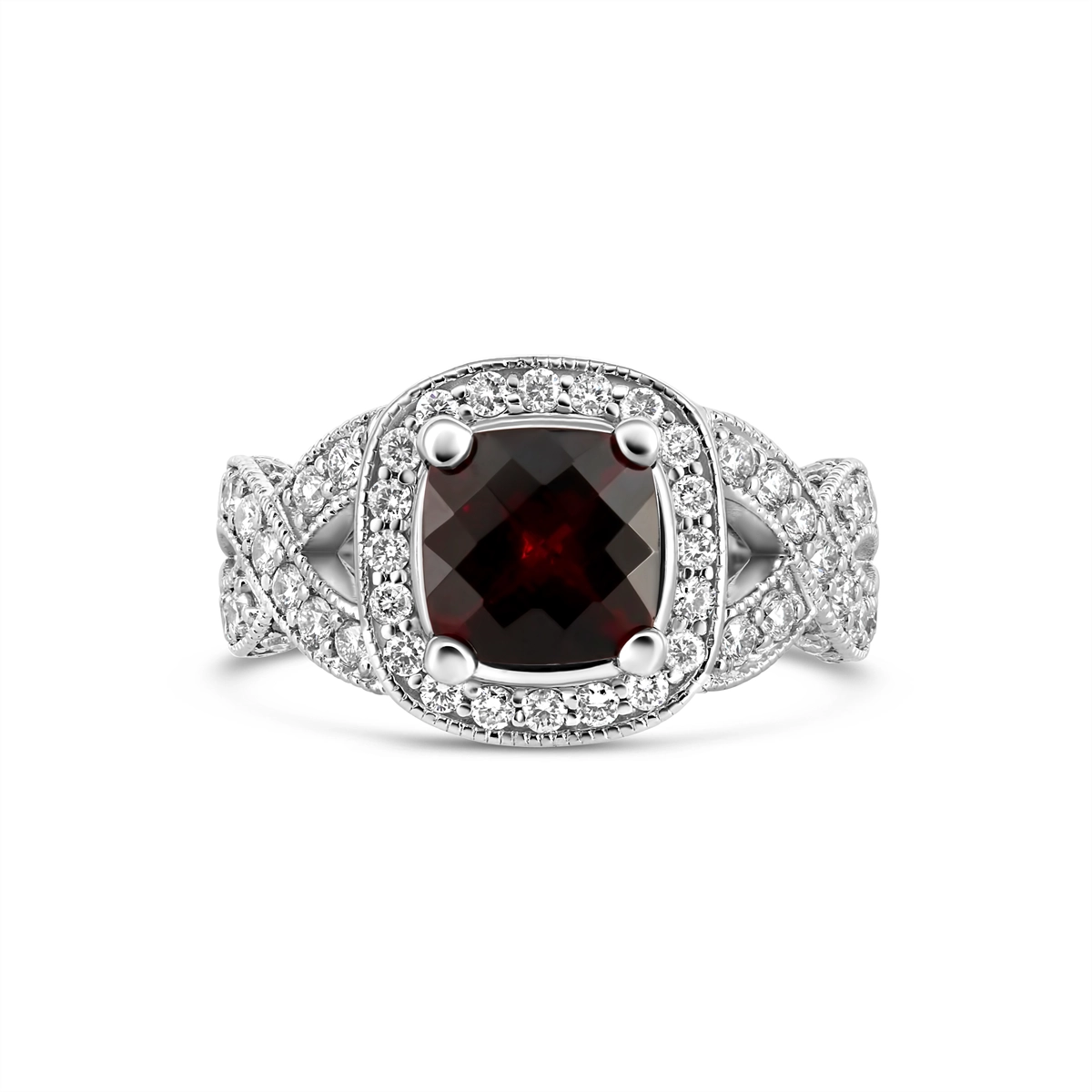 Rings Rings in White Gold containing Garnet, Multi-gemstone, Diamond 445373