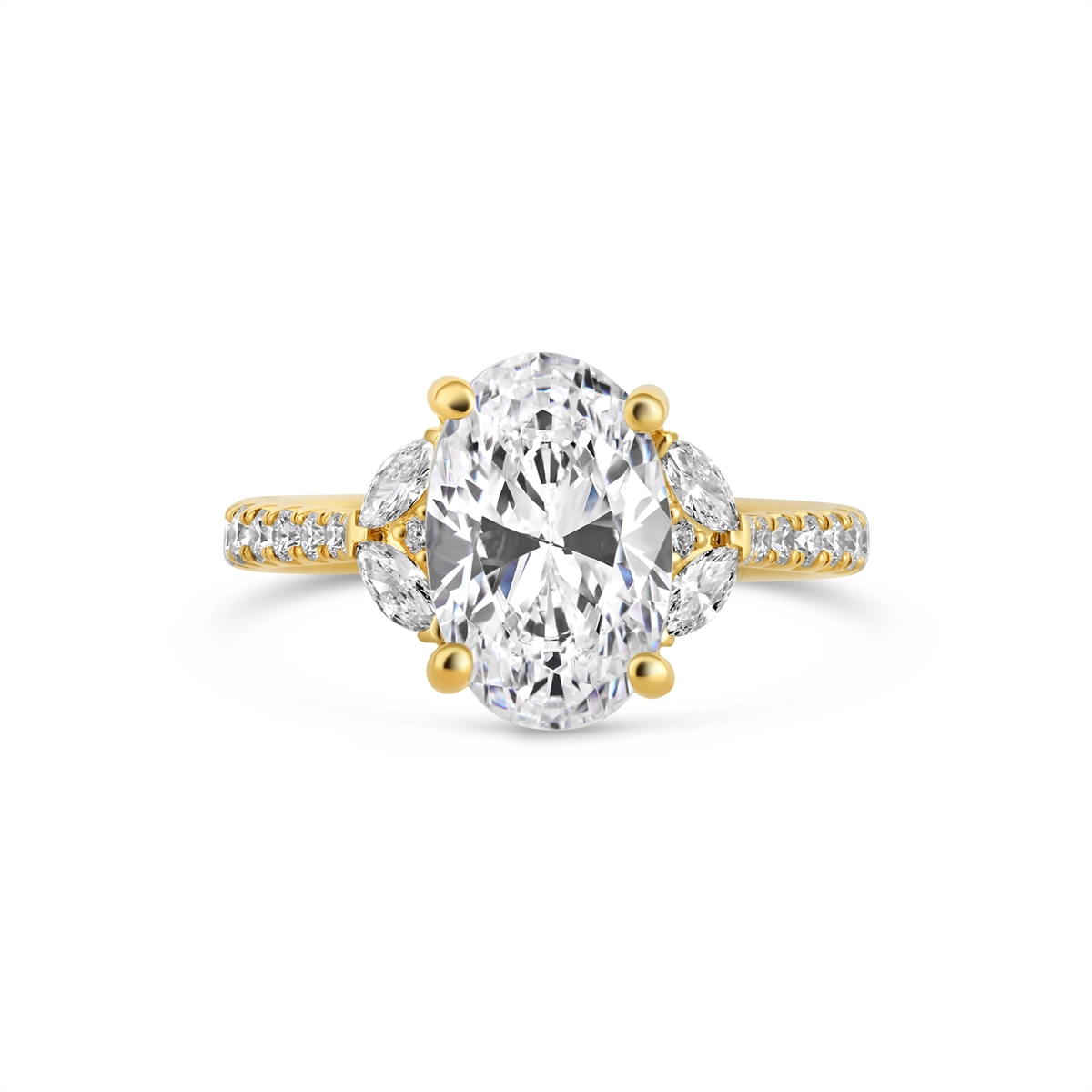 Fana Engagement Rings in Yellow Gold containing Diamond 445392