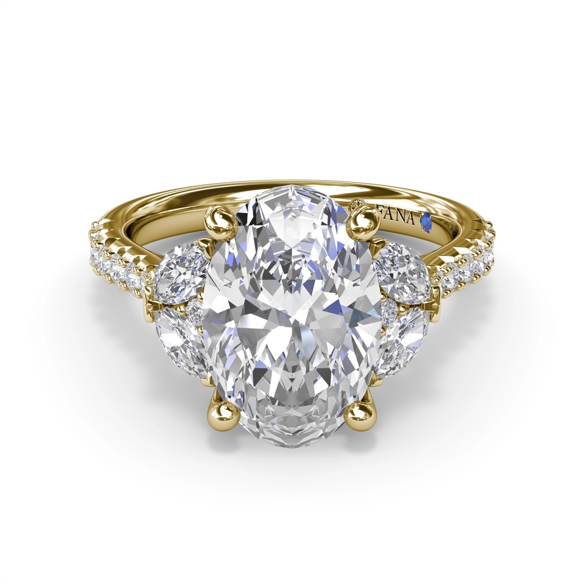 Fana Engagement Rings in Yellow Gold containing Diamond S4322-3_0CT-OV-14KYG