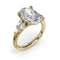 Fana Engagement Rings in Yellow Gold containing Diamond S4324-14KYG-6H-3CT-OV