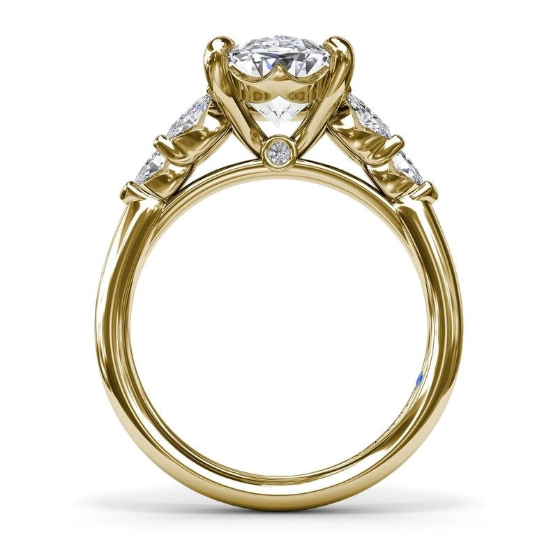 Fana Engagement Rings in Yellow Gold containing Diamond S4324-14KYG-6H-3CT-OV