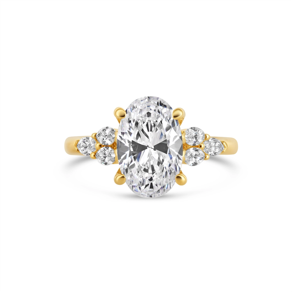 Fana Engagement Rings in Yellow Gold containing Diamond S4324-14KYG-6H-3CT-OV
