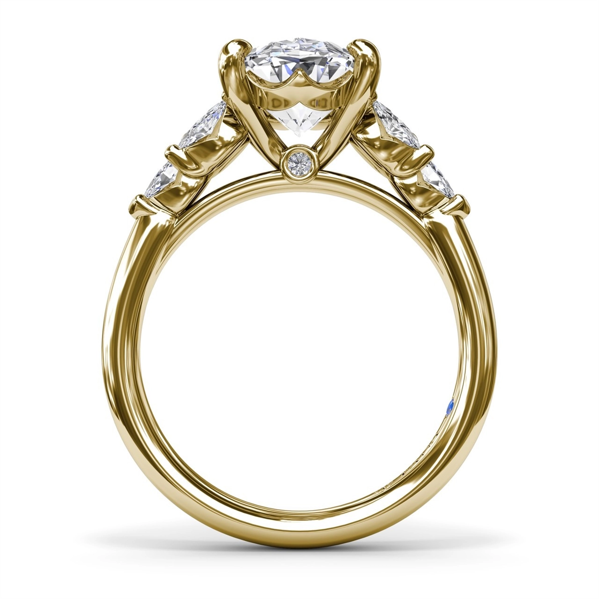 Fana Engagement Rings in Yellow Gold containing Diamond S4324-14KYG-3CT-OV