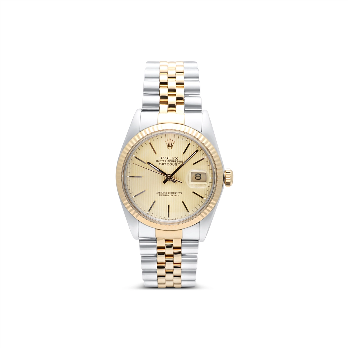 Rolex Datejust 36 SS/YG Champagne Tapestry Dial (Preowned