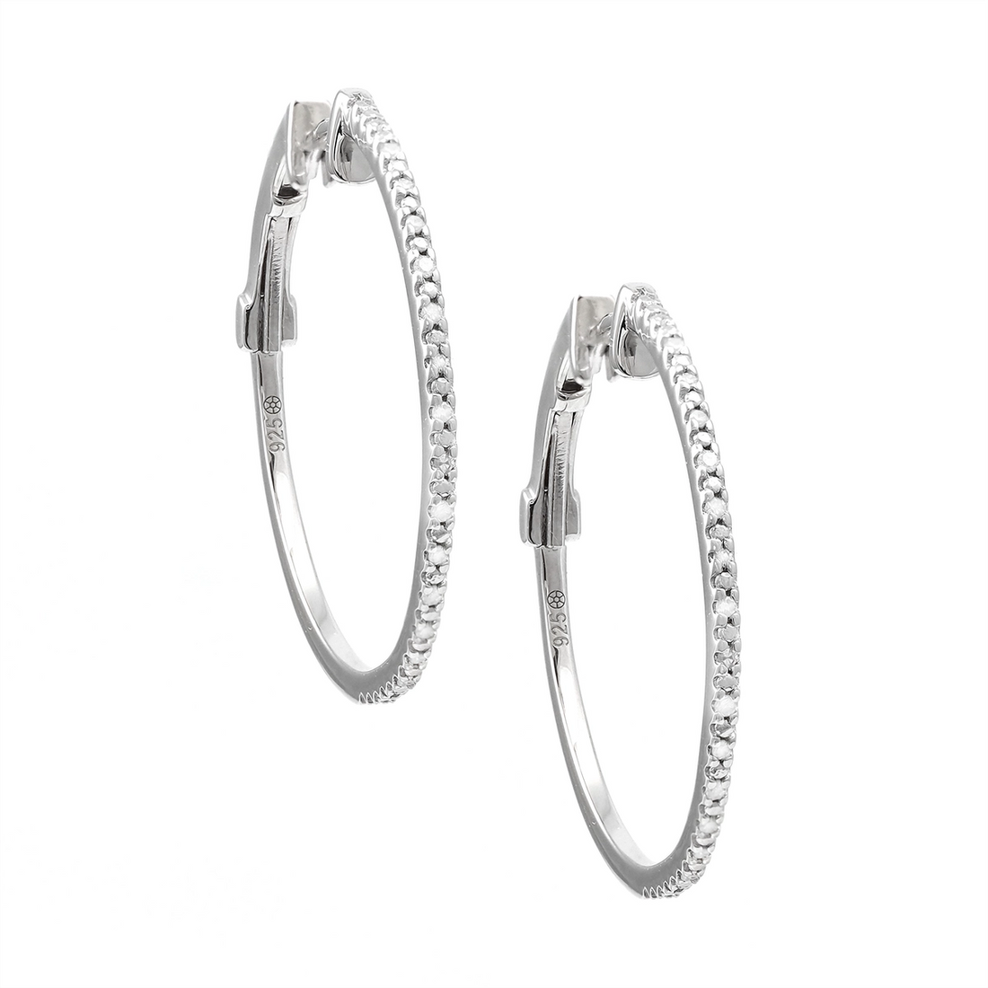 Earrings Earrings in Silver containing Diamond 445443