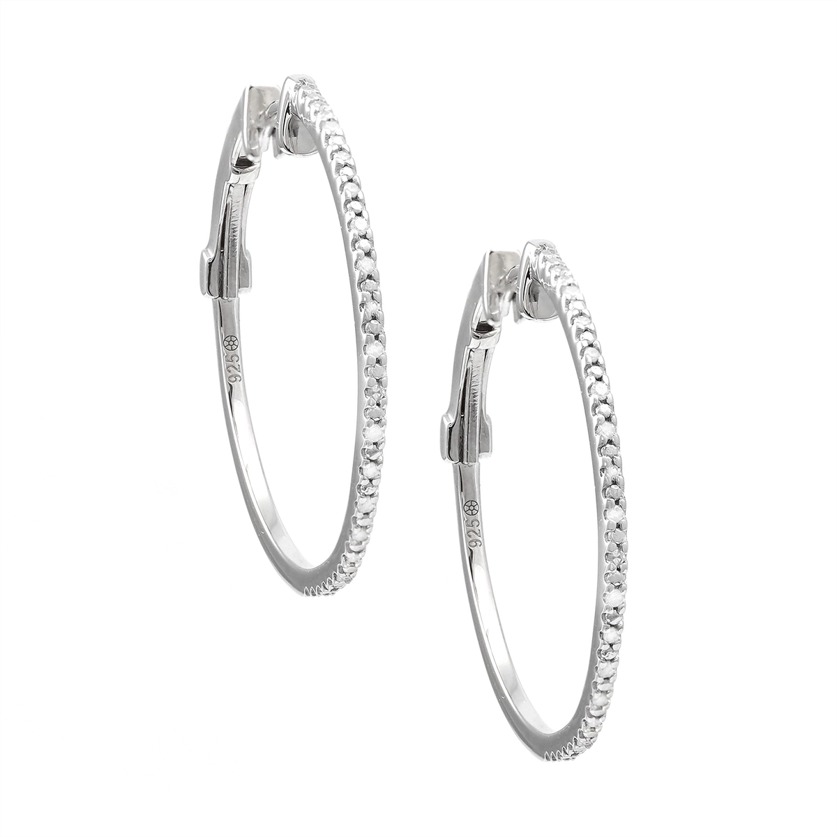 Earrings Earrings in Silver containing Diamond 445443