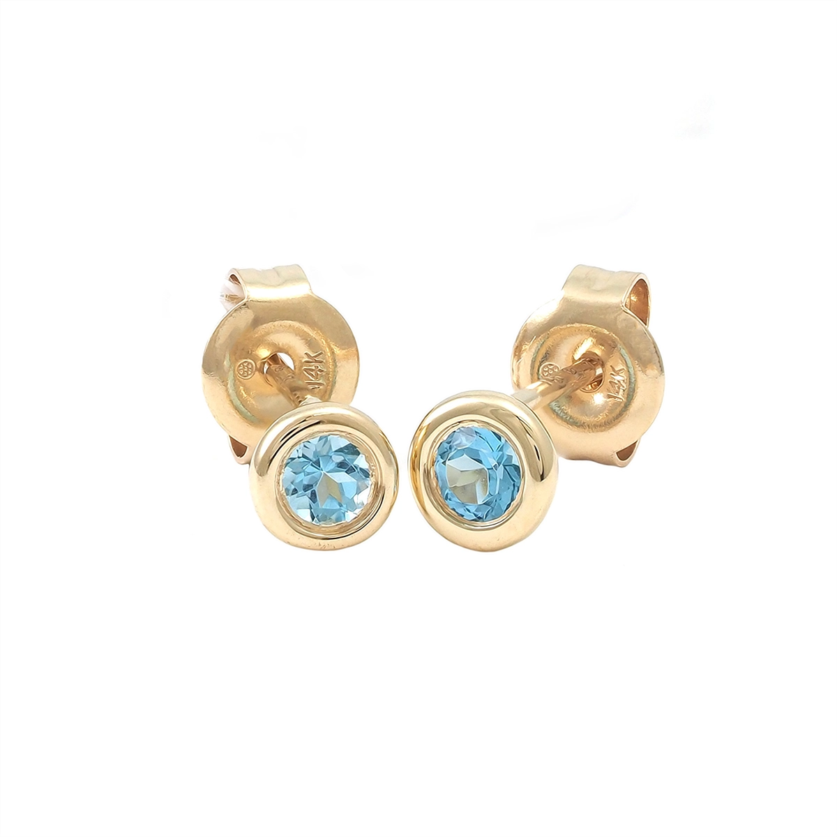 Earrings Earrings in Yellow Gold containing Blue topaz  445463
