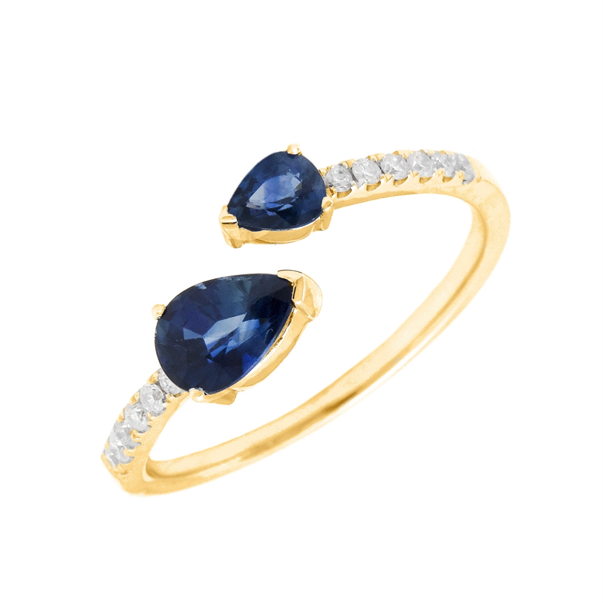 Rings Rings in Yellow Gold containing Multi-gemstone, Diamond, Sapphire 445498