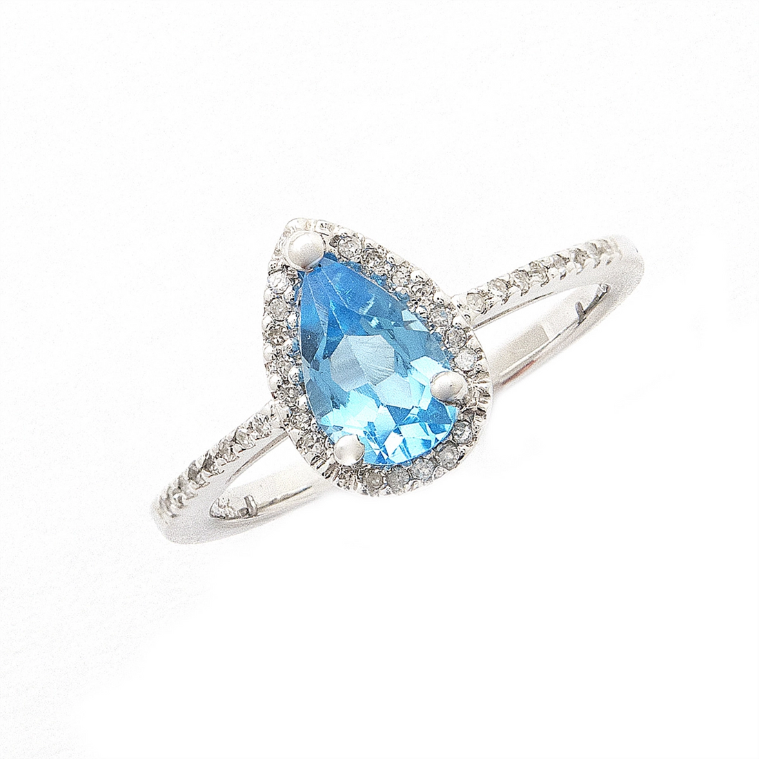 Rings Rings in White Gold containing Blue topaz , Multi-gemstone, Diamond 445505