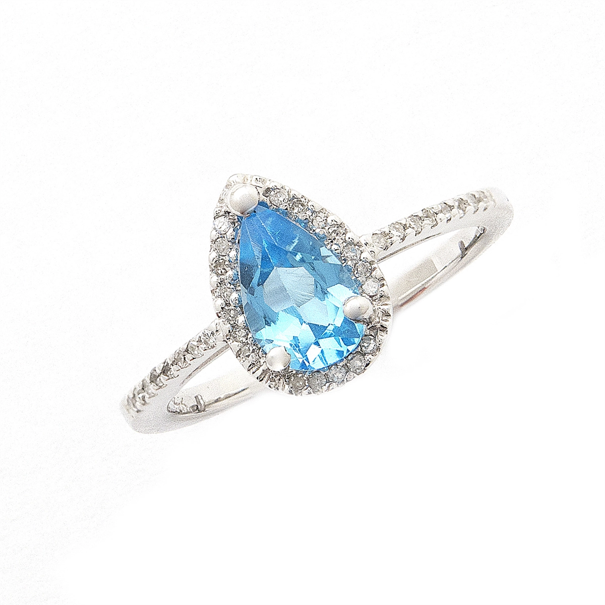 Rings Rings in White Gold containing Blue topaz , Multi-gemstone, Diamond 445505