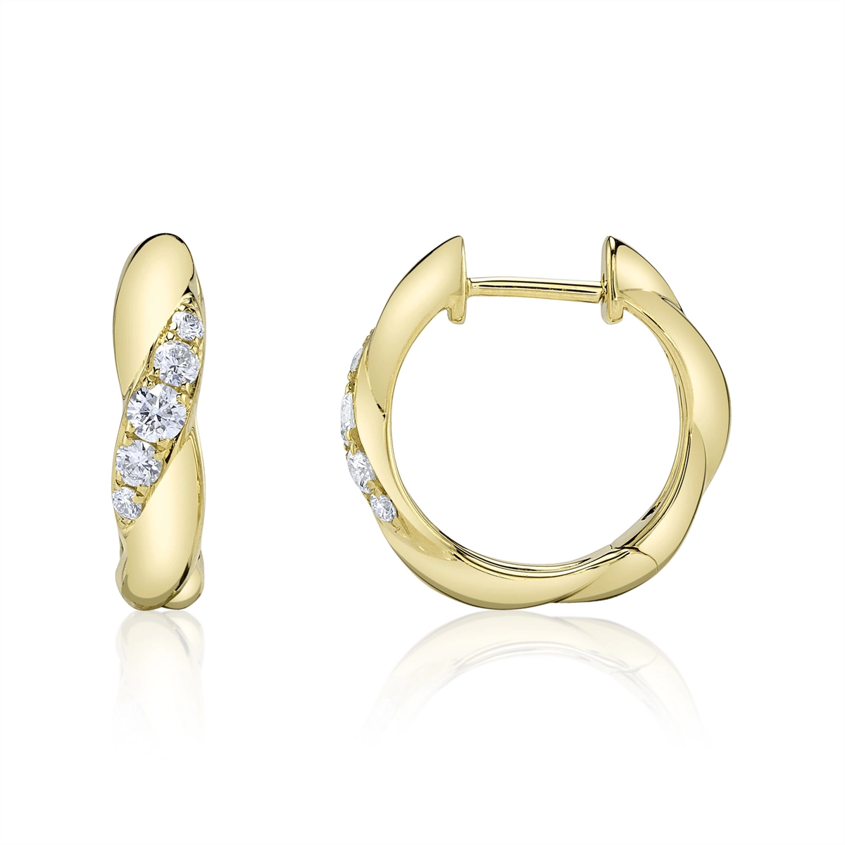 Earrings Earrings in Yellow Gold containing Diamond 445513
