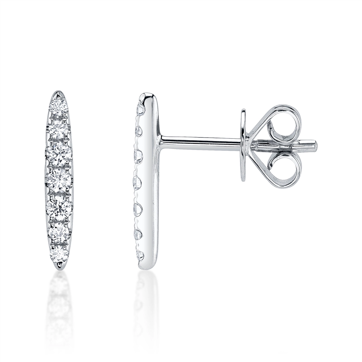 Earrings Earrings in White Gold containing Diamond 445516