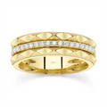 Wedding Bands Rings in Yellow Gold containing Diamond 445518