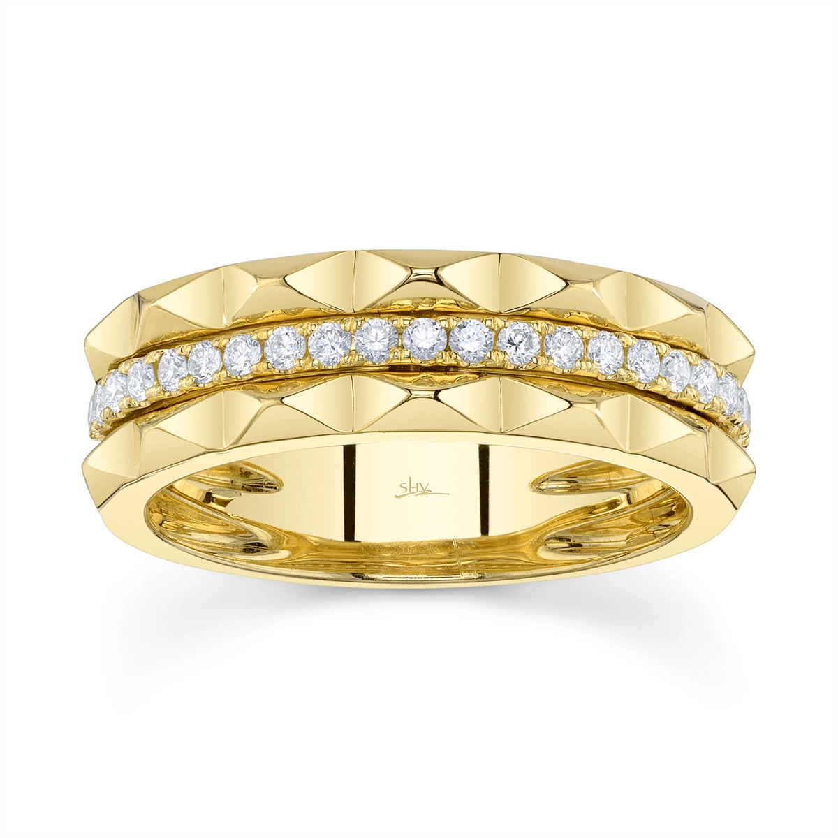 Wedding Bands Rings in Yellow Gold containing Diamond 445518