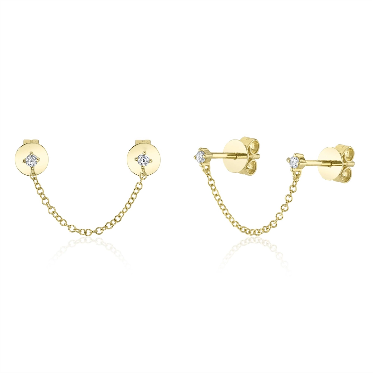Earrings Earrings in Yellow Gold containing Diamond 445527