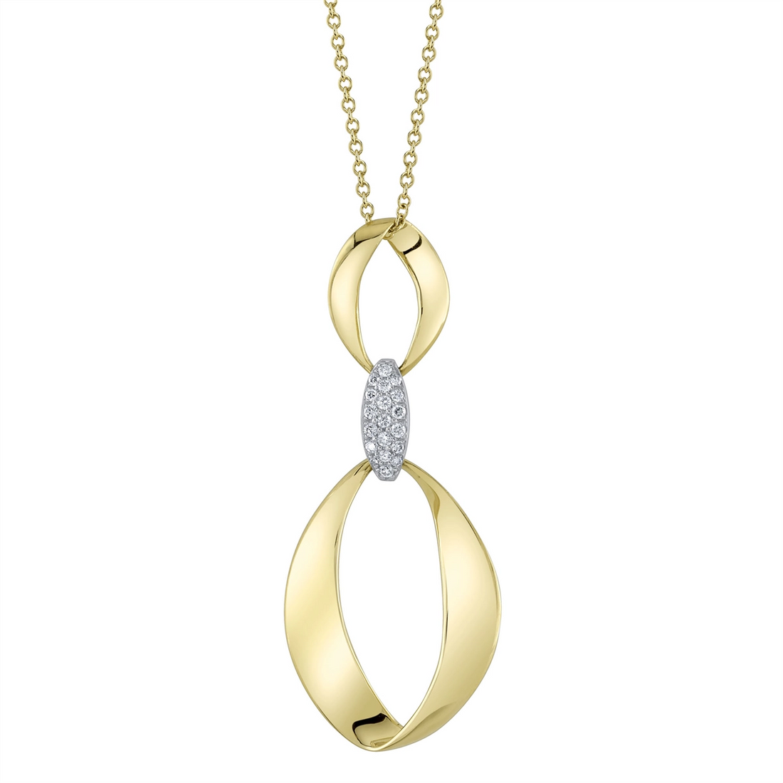 Necklaces Necklaces in Mixed Metals containing Diamond 445529