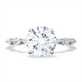Tacori Engagement Rings in White Gold containing Diamond 2687 RD 7.5 W