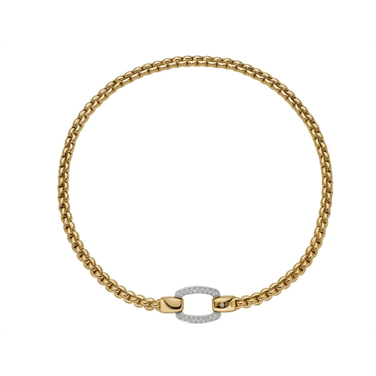 FOPE Necklaces in Mixed Metals containing Diamond 08F10CX_PB_G_XGX_040