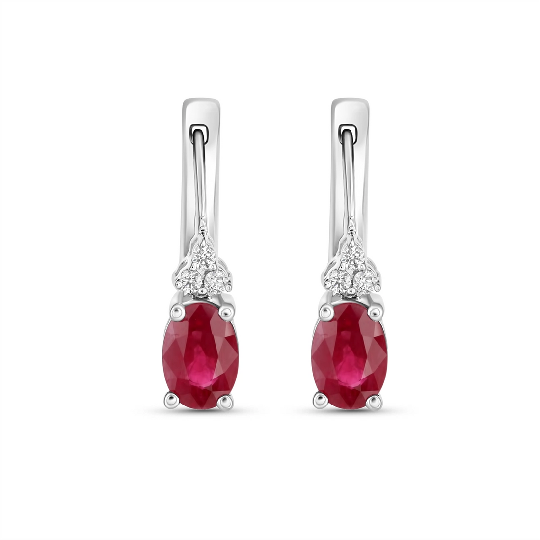 Earrings Earrings in White Gold containing Multi-gemstone, Diamond, Ruby 445889