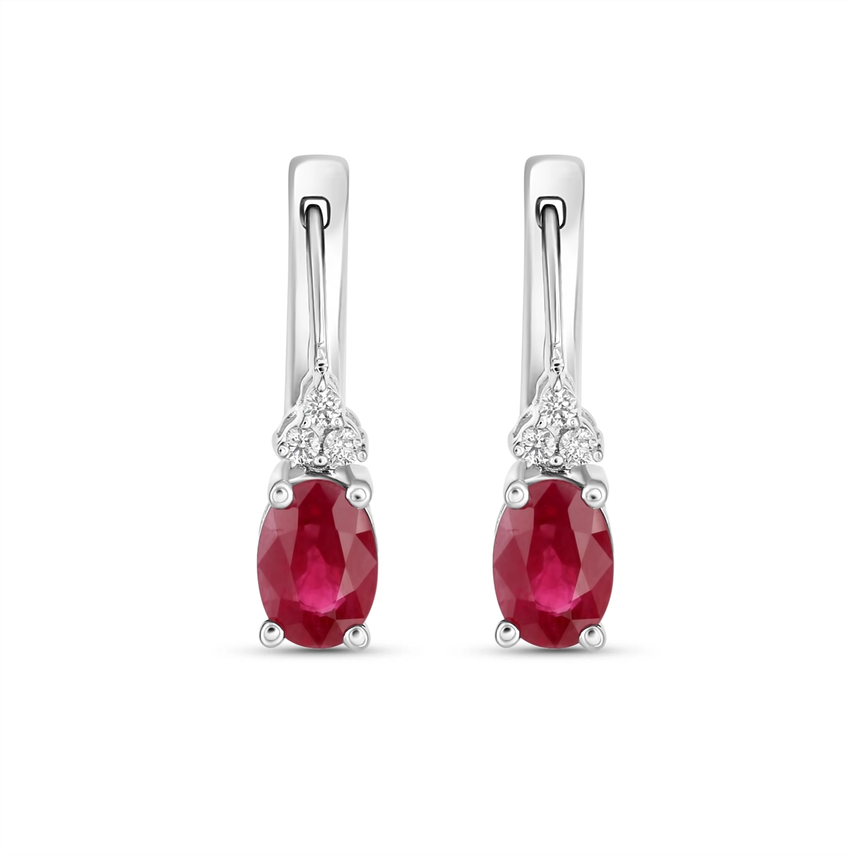Earrings Earrings in White Gold containing Multi-gemstone, Diamond, Ruby 445889