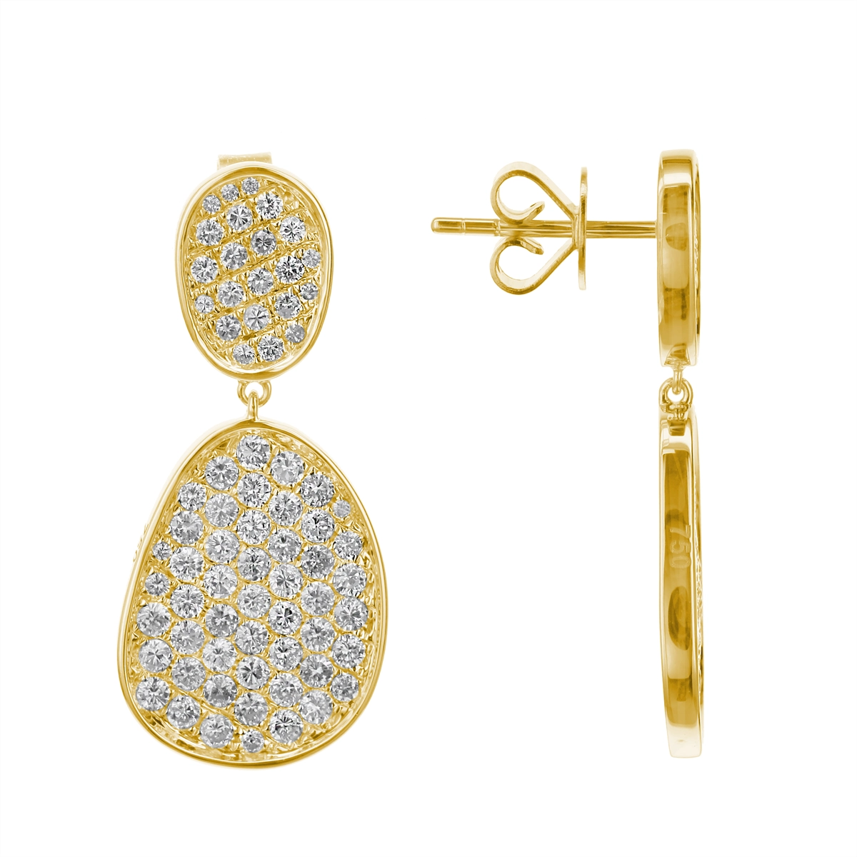 Earrings Earrings in Yellow Gold containing Diamond 446041