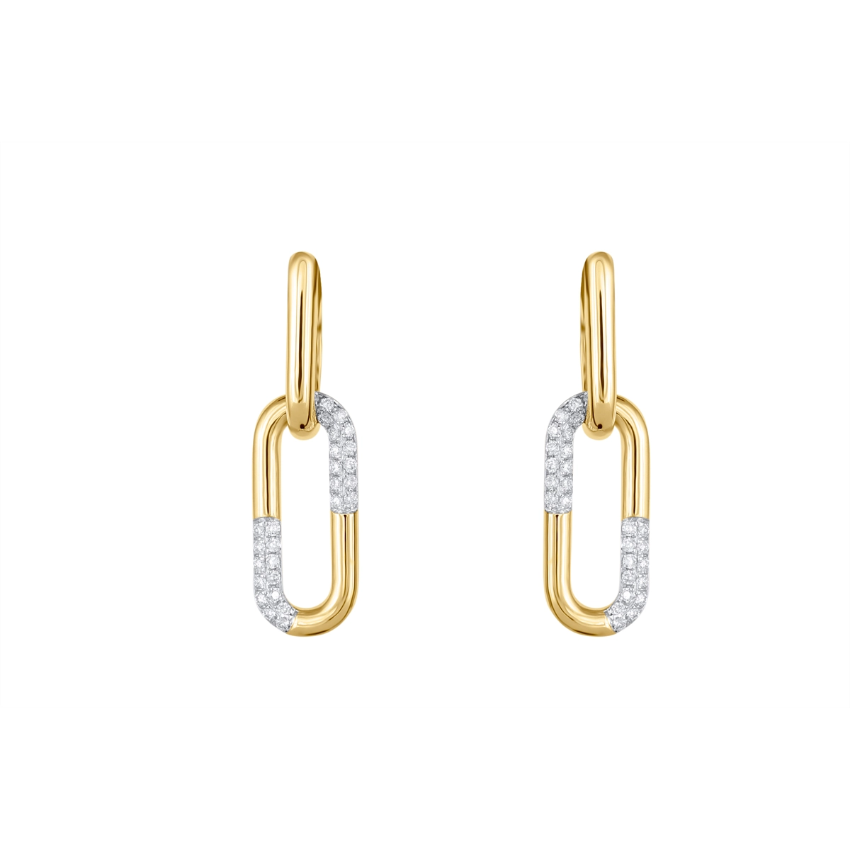 Frederic Sage Earrings in Yellow Gold containing Diamond E20013-4Y