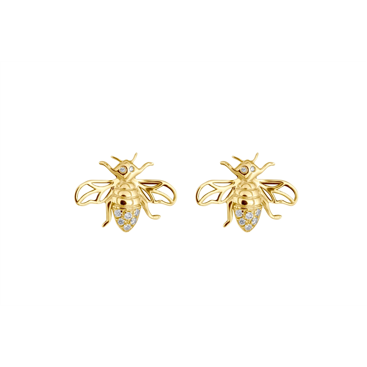 Frederic Sage Earrings in Yellow Gold containing Diamond E20017-4Y