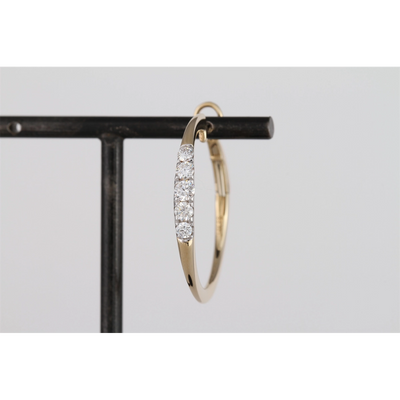 Frederic Sage Earrings in Yellow Gold containing Diamond E2229-4-Y