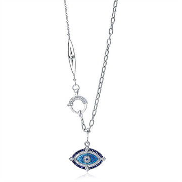 Necklaces Necklaces in White Gold containing Other, Multi-gemstone, Diamond, Sapphire 446141