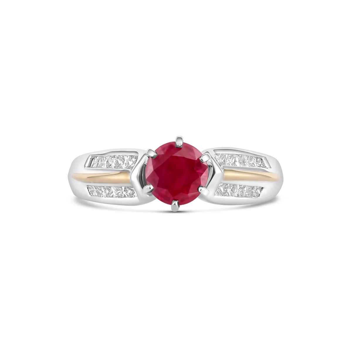 Rings Rings in Platinum/Palladium containing Multi-gemstone, Diamond, Ruby 446233