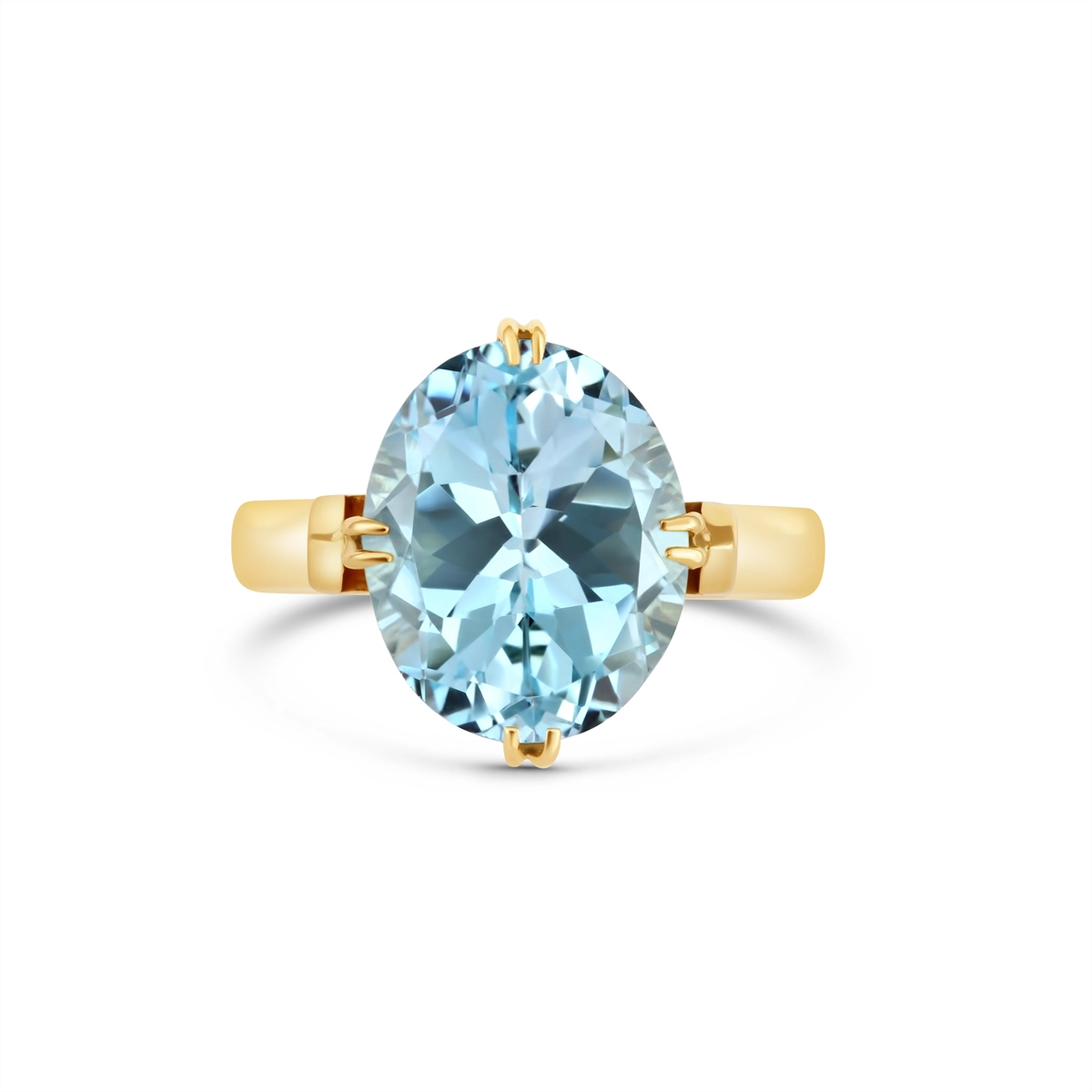 Undefined Rings in Yellow Gold containing Blue topaz  446237