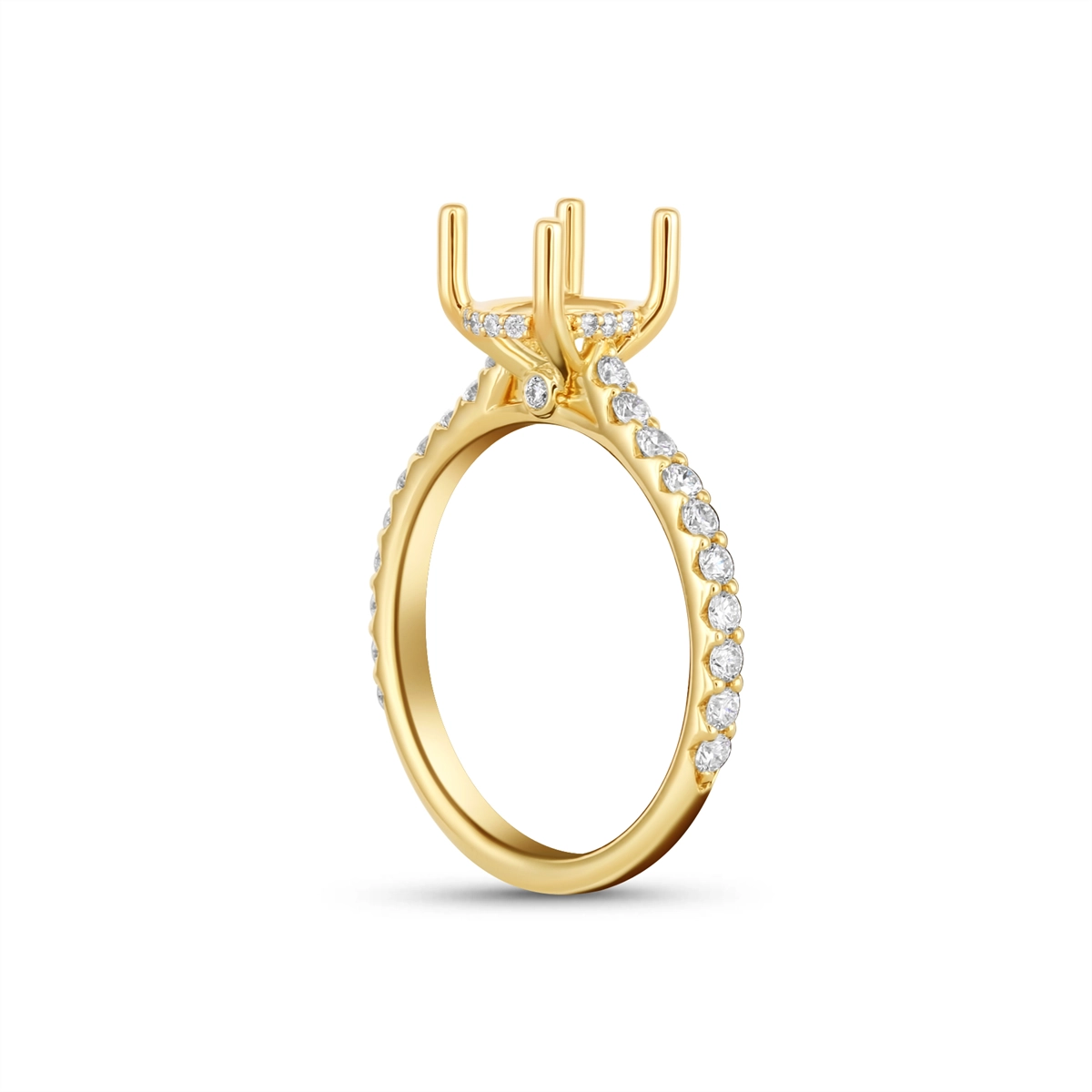 Fana Engagement Rings in Yellow Gold containing Diamond 446308