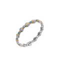 Konstantino Bracelets in Mixed Metals containing Blue topaz  BMK4483-517-CUT