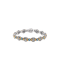Konstantino Bracelets in Mixed Metals containing Blue topaz  BMK4483-517-CUT