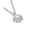Konstantino Pendants in Mixed Metals containing London blue topaz, Other, Multi-gemstone MEMK5260-695-CUT