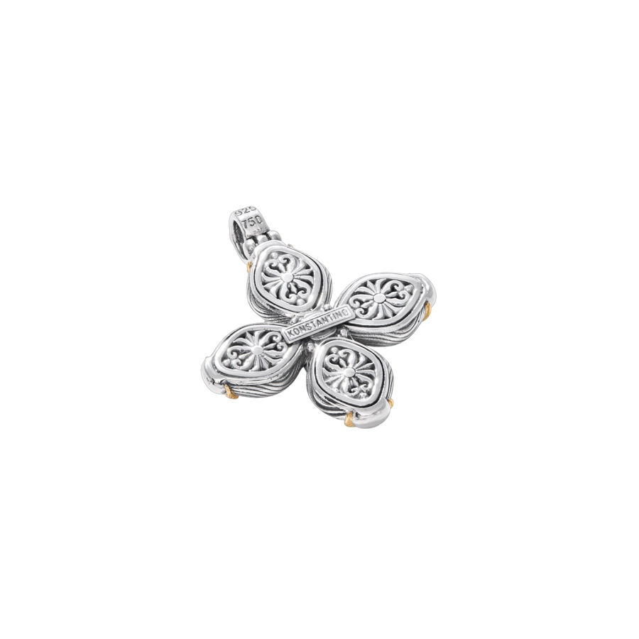 Konstantino Pendants in Mixed Metals containing Garnet STMK7003-128-CUT