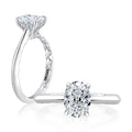 A. Jaffe Engagement Rings in White Gold containing Diamond MECOV2211Q/410B