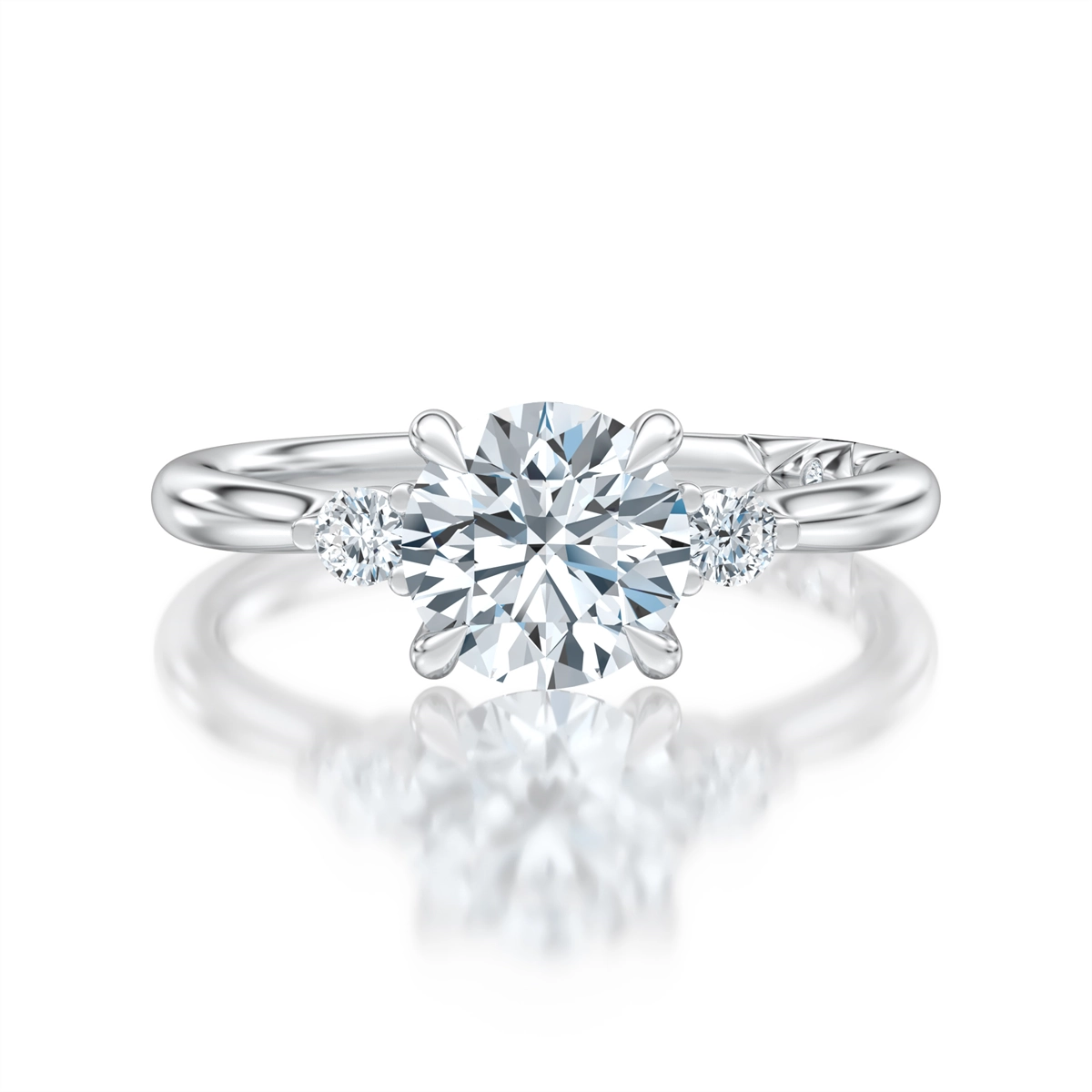 A. Jaffe Engagement Rings in White Gold containing Diamond MECRD2542/161