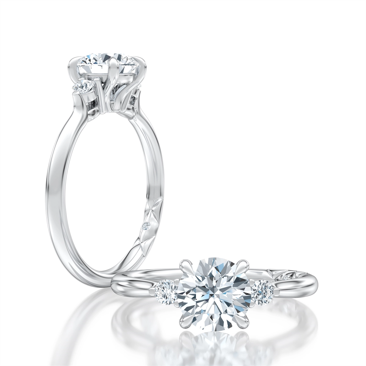 A. Jaffe Engagement Rings in White Gold containing Diamond MECRD2542/161