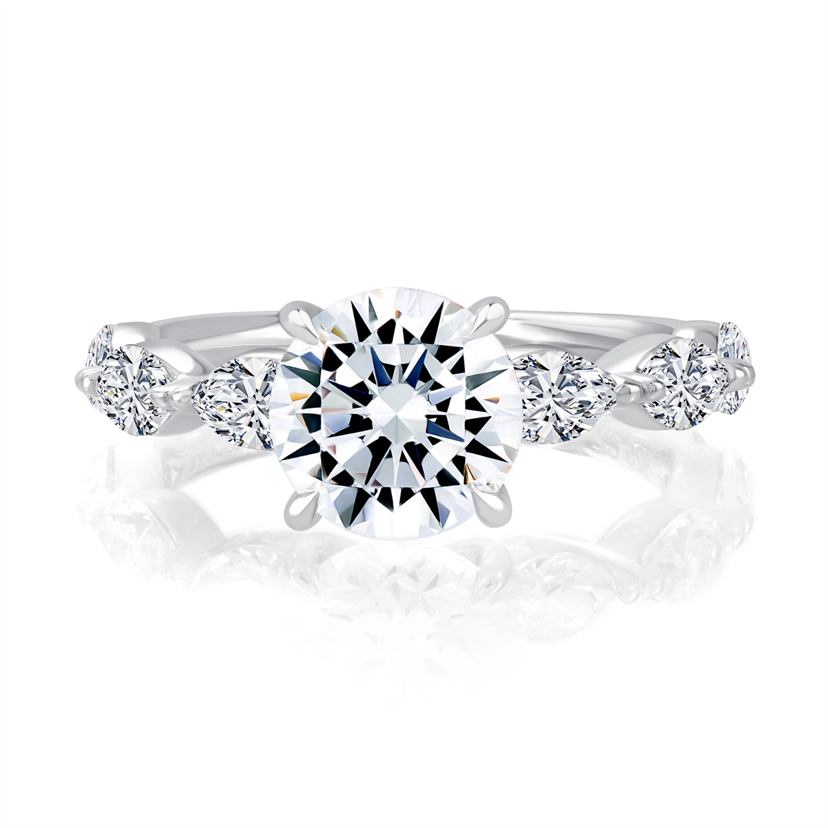 A. Jaffe Engagement Rings in White Gold containing Diamond 446354