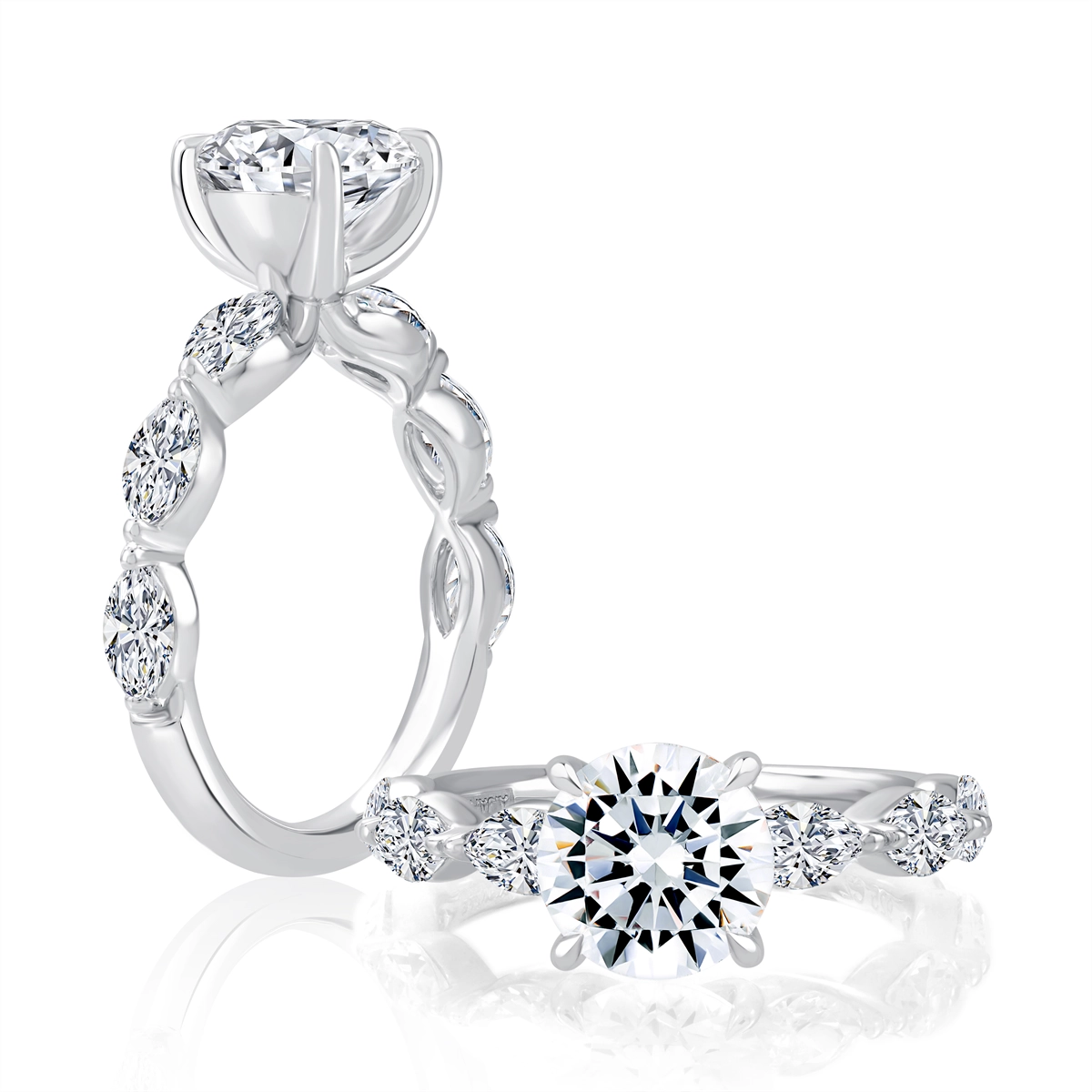 A. Jaffe Engagement Rings in White Gold containing Diamond 446354