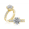 A. Jaffe Engagement Rings in Yellow Gold containing Diamond MECRD3037L/381-14Y