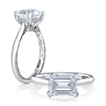 A. Jaffe Engagement Rings in White Gold containing Diamond MECEC3053Q/310