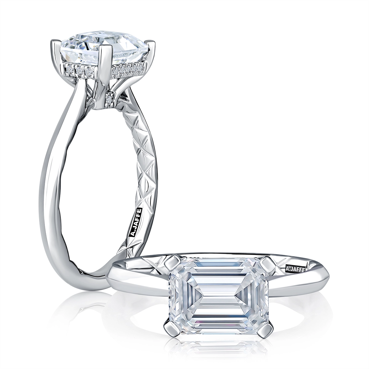 A. Jaffe Engagement Rings in White Gold containing Diamond MECEC3053Q/310