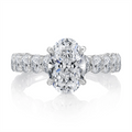 A. Jaffe Engagement Rings in White Gold containing Diamond MECOV3089T/371