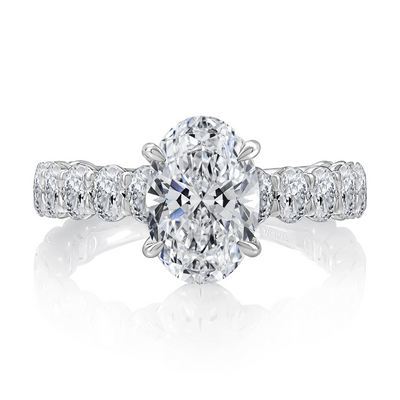 A. Jaffe Engagement Rings in White Gold containing Diamond MECOV3089T/371