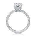 A. Jaffe Engagement Rings in White Gold containing Diamond MECOV3089T/371