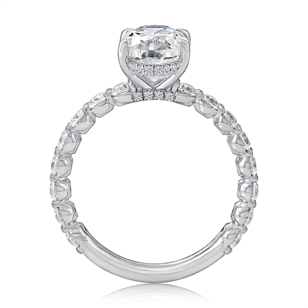 A. Jaffe Engagement Rings in White Gold containing Diamond MECOV3089T/371